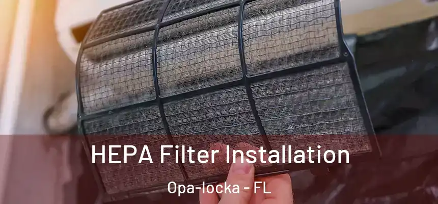 HEPA Filter Installation Opa-locka - FL